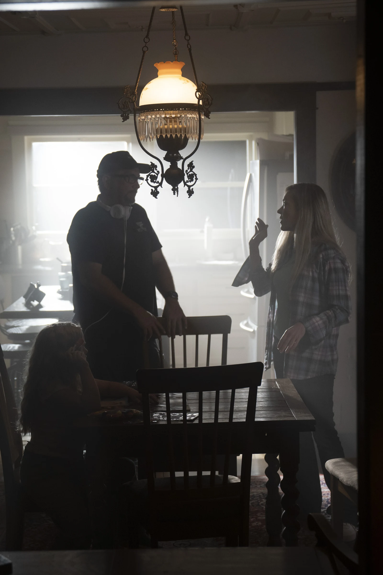 C Wayne France and an actor on the interior set of It’s For You